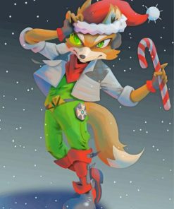 Christmas Fox McCloud Diamond Paintings