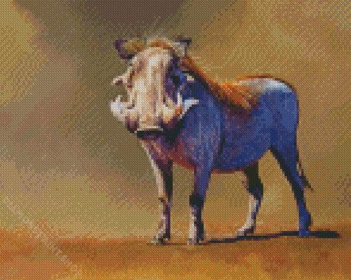 Common Warthog Animal Diamond Paintings