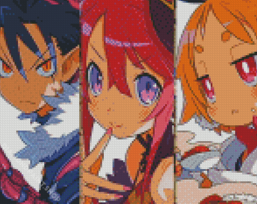 Disgaea Anime Characters Diamond Paintings