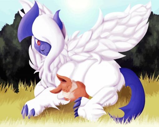 Eevee And Absol Diamond Paintings