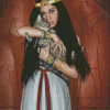 Egyptian Queen And Cat Diamond Paintings