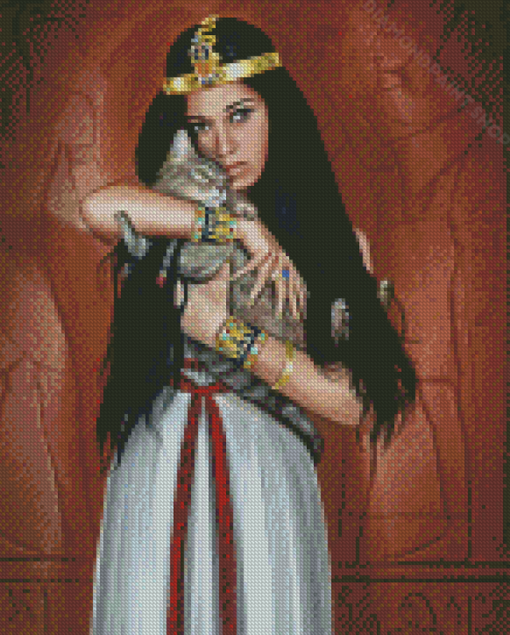 Egyptian Queen And Cat Diamond Paintings