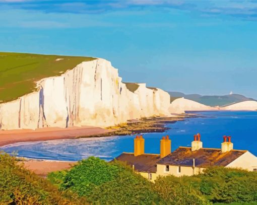 England White Ciffs Of Dover Diamond Paintings