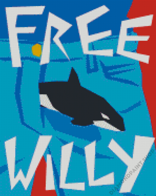 Free Willy Art Illustration Diamond Paintings