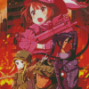 Gun Gale Online Characters Diamond Paintings