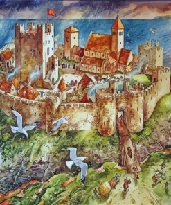 Hastings Castle Art Diamond Paintings