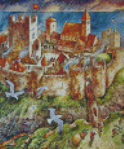 Hastings Castle Art Diamond Paintings