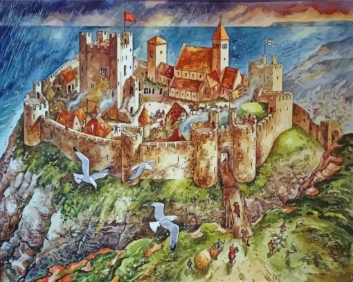 Hastings Castle Art Diamond Paintings