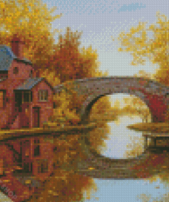 House River In Fall Diamond Paintings