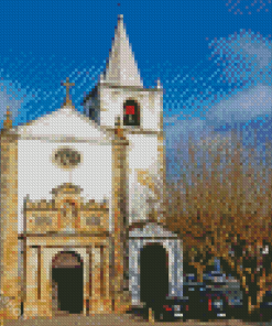 Igreja De Santa Maria Obidos Diamond Paintings