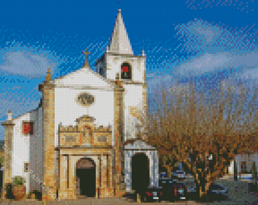 Igreja De Santa Maria Obidos Diamond Paintings