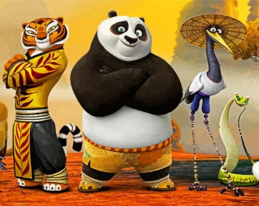 Kung Fu Panda Art Diamond Paintings