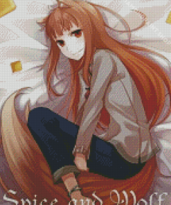 Manga Anime Spice And Wolf Diamond Paintings