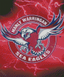 Manly Warringah Sea Eagles Logo Diamond Paintings