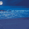 Moon And Ocean Diamond Painting