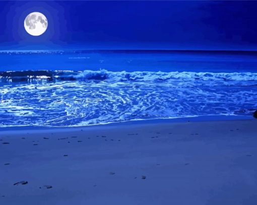 Moon And Ocean Diamond Painting