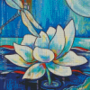 Moon Lily And Dragonfly Art Diamond Paintings