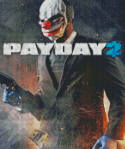 Payday 2 Video Game Poster Diamond Paintings