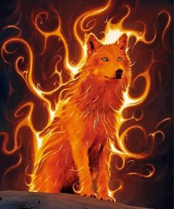 Phoenix Wolf Diamond Paintings