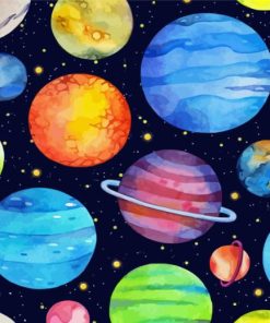 Planets And Stars Diamond Paintings