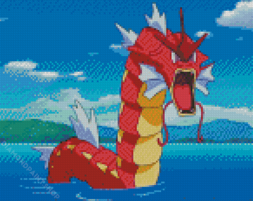 Red Gyarados Diamond Paintings