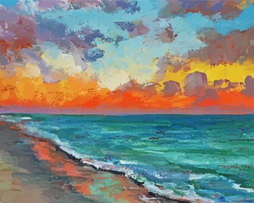 Seascape In Florida Art Diamond Paintings