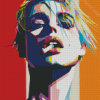 Smoking Woman Pop Art Diamond Paintings