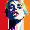 Smoking Woman Pop Art Diamond Paintings