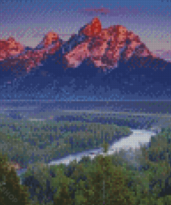 Snake River Landscape Diamond Paintings