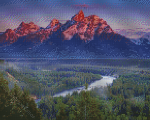 Snake River Landscape Diamond Paintings