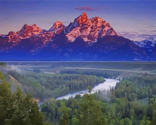 Snake River Landscape Diamond Paintings