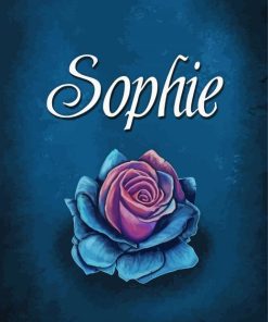 Sophie Name And Flower Diamond Paintings