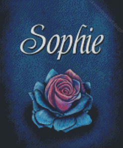 Sophie Name And Flower Diamond Paintings