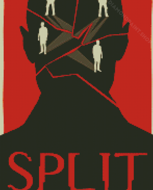 Split Movie llustration Poster Diamond Paintings