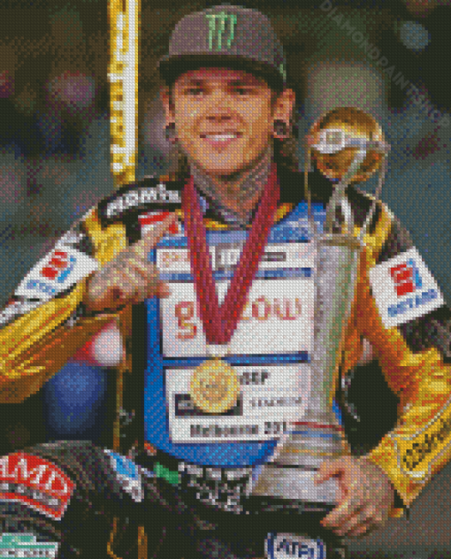 Tai Woffinden Speedway Champion Diamond Paintings