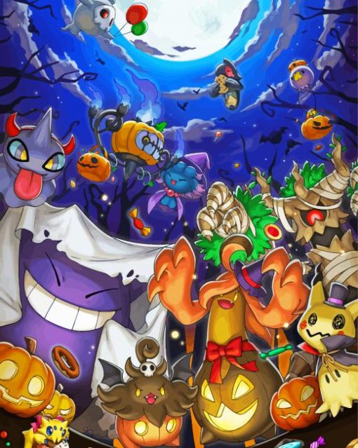 The Pokemon Ghosts Diamond Paintings