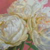 White Peonies Diamond Paintings