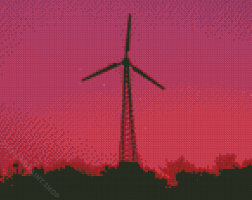 Wind Turbine Diamond Paintings