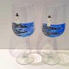 Wine Glasses With Lighthouse Diamond Paintings