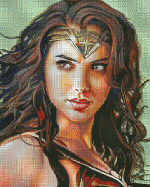 Wonder Woman Art Illustration Diamond Paintings