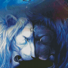 Yin Yang Lion Artwork Diamond Paintings