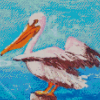 Abstract Pelican Bird Diamond Paintings