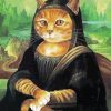 Aesthetic Cat Mona Lisa Diamond Paintings