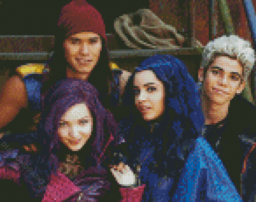 Aesthetic Disney Descendants Diamond Paintings