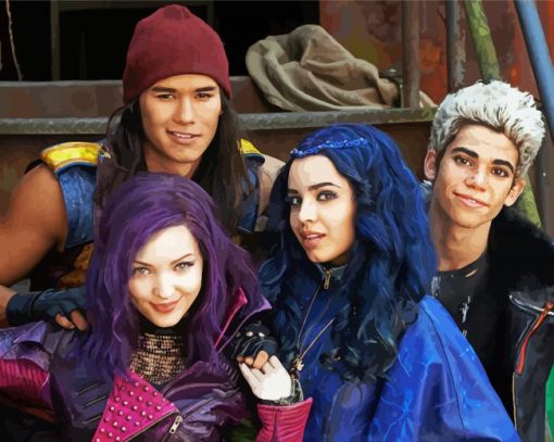 Aesthetic Disney Descendants Diamond Paintings