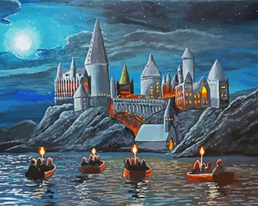 Aesthetic Harry Potter Castle Diamond Paintings