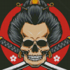 Aesthetic Japanese Skull Diamond Paintings