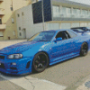 Aesthetic Nissan Skyline R34 Diamond Paintings