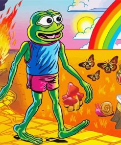 Aesthetic Pepe Frog Diamond Paintings