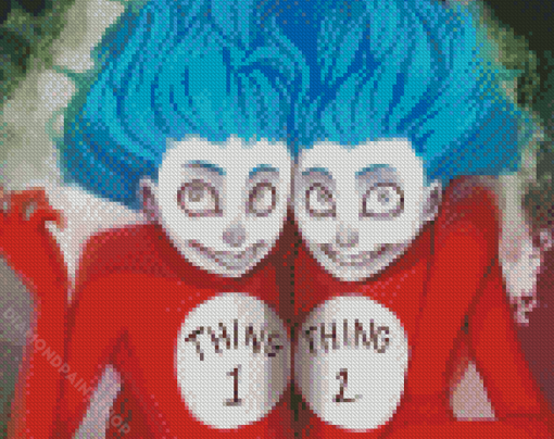 Aesthetic Thing 1 Thing 2 Diamond Paintings